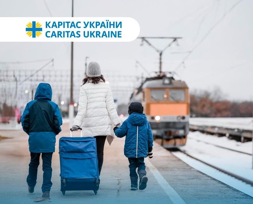 Mellan tre och fyra miljoner människor är på flykt inom Ukraina. Foto: Caritas Ukraina