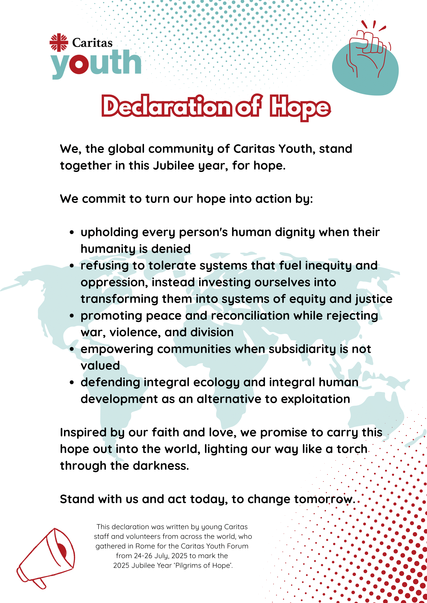 Declaration of hope