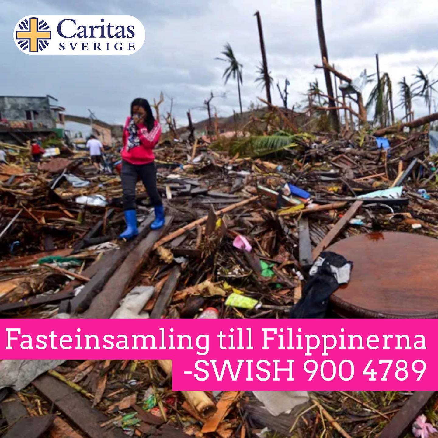 Caritas insatser efter tyfonen Rai/Odette i Filippinerna