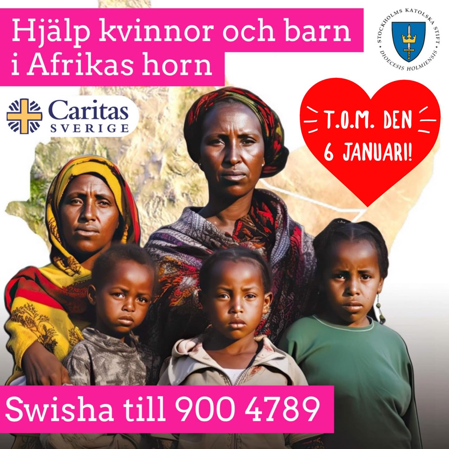 Hjälp för kvinnor och barn i Afrikas horn