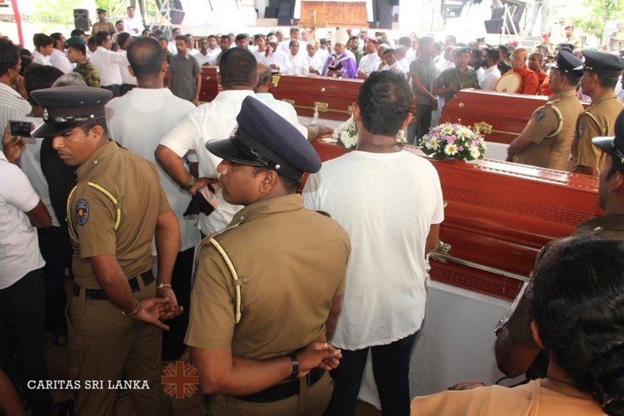 Caritas stöd efter terrordåden i Sri Lanka